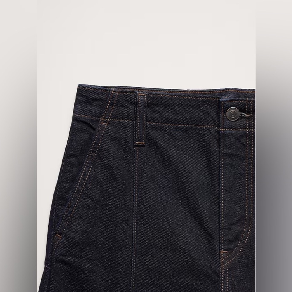 Banana Republic Dark Blue High-Rise Wide-Leg Jeans - Picture 6 of 6